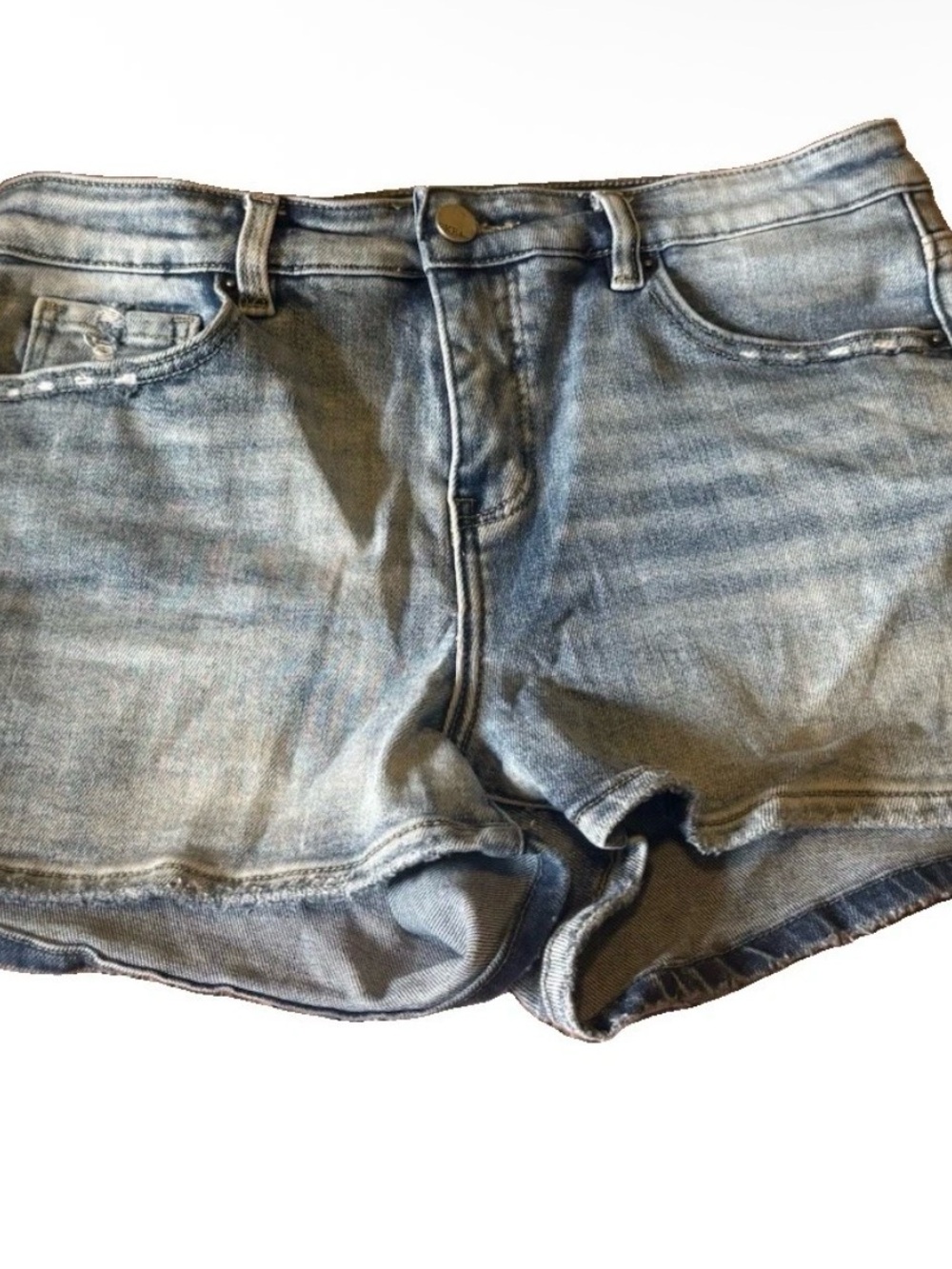 BKE Medium Wash Denim Shorts Women 28 Stretchy Comfy Blue